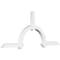 Ekena Millwork Ericson Architectural Grade PVC Gable Bracket, 96"W x 40"H x 4"D x 4"F, 10/12 Pitch GBP096X40X0404ERI00 - alternate 1